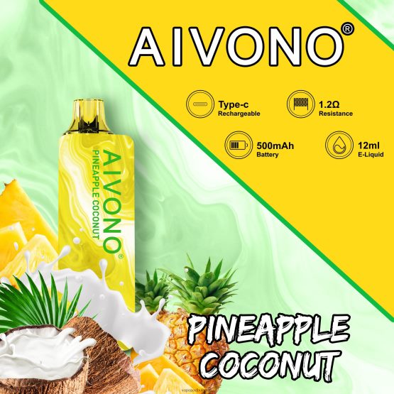 Vape Bulgaria - ананас кокос Aivono AIM GUN 7000 0V062R106