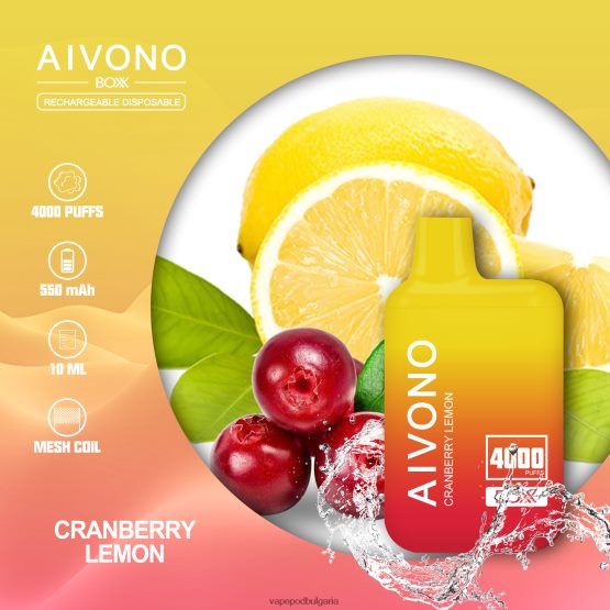 Vape Течности - червена боровинка лимон Aivono AIM BOXX 4000 0V062R218