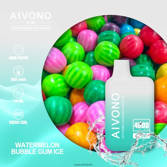 Vape Течности - лед от дъвка от диня Aivono AIM BOXX 4000 0V062R227