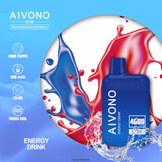 Vape Bg - енергийна напитка Aivono AIM BOXX 4000 0V062R225