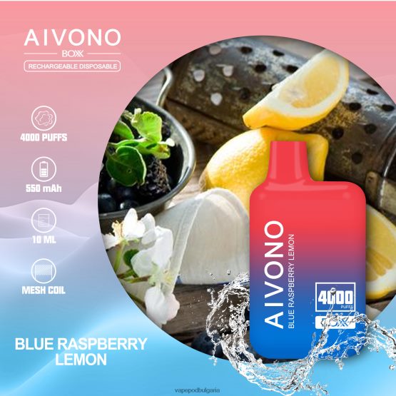 Vape Bulgaria - син малинов лимон Aivono AIM BOXX 4000 0V062R217