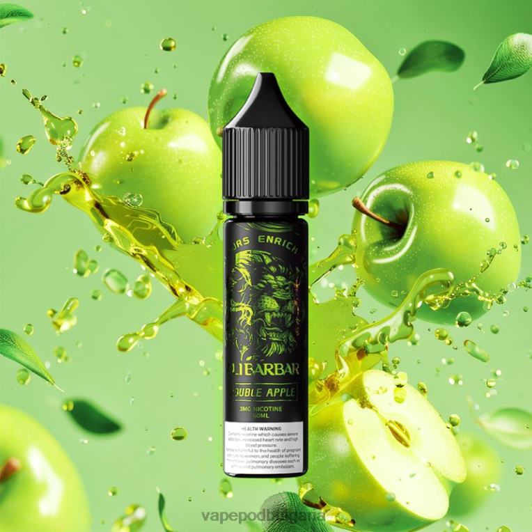 Vape Bg - двойна ябълка B2T6018 Alibarbar док за наргиле оникс