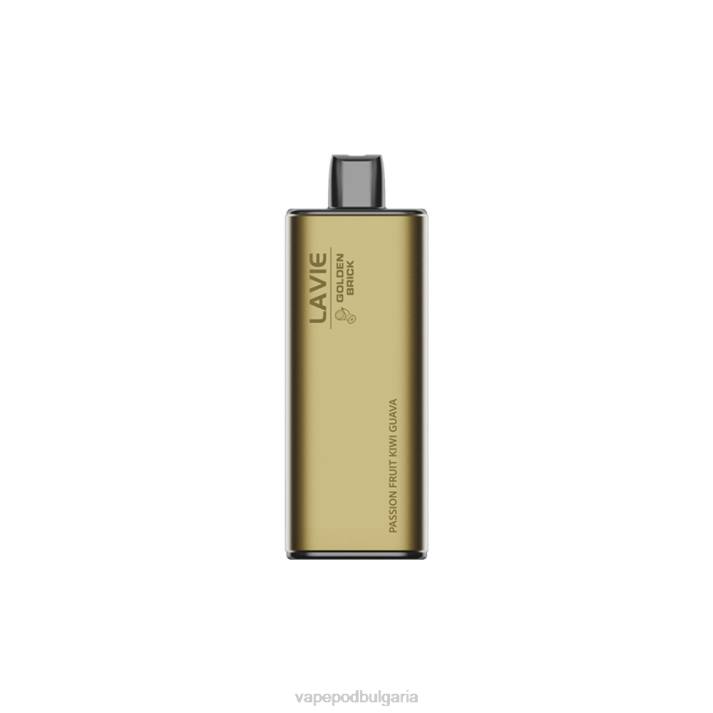 Vape Bg - маракуя киви гуава BPRD63 LAVIE GOLDEN BRICK 10 000 впръсквания