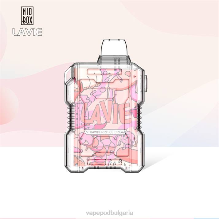 Vape Bulgaria - ягодов сладолед BPRD196 LAVIE NIO BOX 9000 впръсквания