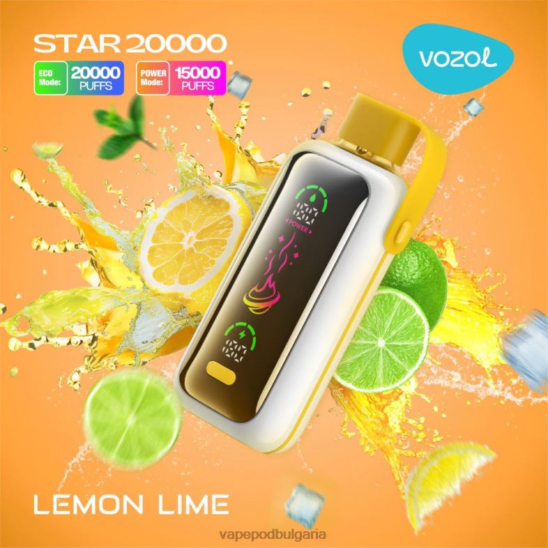 Vape Течности - лимонов лайм VOZOL STAR 20 000 Z0HHD11